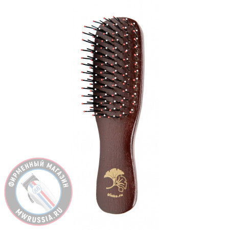 Щетка деревянная I LOVE MY HAIR "Барбарусса" 0409-1904-04 вишневая XS