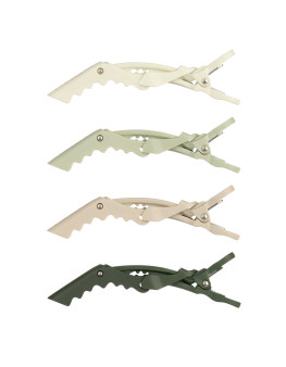 Зажим Framar Neutrals Sage с прорезиненным покрытием, 4 шт 91067
