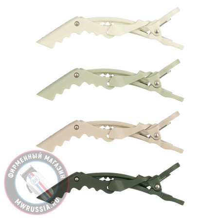 Зажим Framar Neutrals Sage с прорезиненным покрытием, 4 шт 91067
