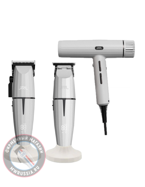 Набор для стрижки волос JRL ONYX Ghost Collection 2020-White-Set2