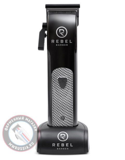 Профессиональная машинка для стрижки волос REBEL Barber Predator Black с комбинированным питанием RB950