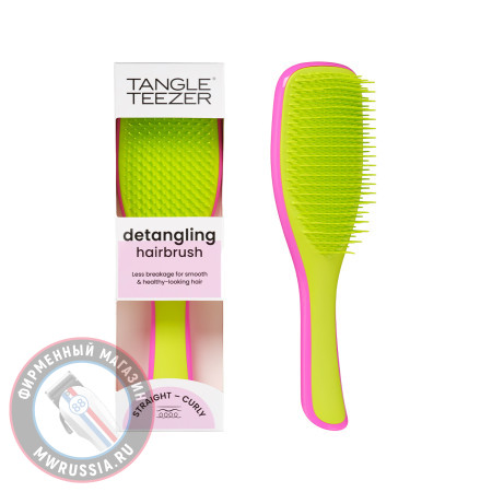 Расческа Tangle Teezer The Ultimate (Wet) Detangler Pink & Cyber Lime Розовый / Лаймовый 2377