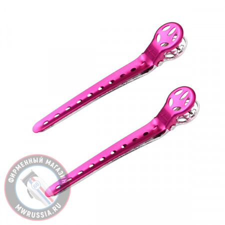 Зажимы для волос Y.S. Park Clip L 100 мм розовый 2 шт YS Clip L pink