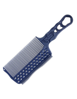 Расческа для стрижки под машинку для левши Y.S. Park Clipper Comb 240 мм синяя YS-s282LT blue